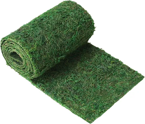 Miniatura 2 de Rollo de musgo verde para hadas, jardines, bodas, otras artes y manualidades (15.3x130cm (6" W x 51" L))