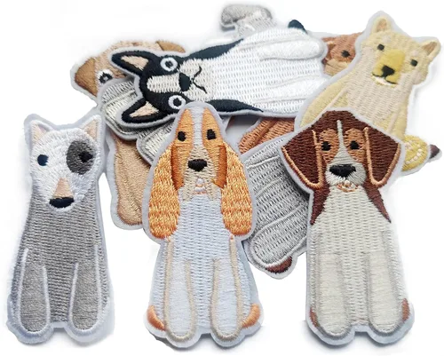Lindos parches para perros, parches para planchar con plancha para cachorros, parches para planchar para ropa, chaquetas, bolsos, zapatos, jeans (9