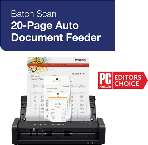 Miniatura 5 de Epson - Escáner de documentos portátil inalámbrico a color Workforce de Epson