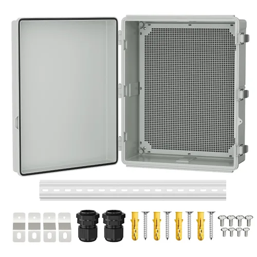 Miniatura 8 de Joinfworld Caja Eléctrica al Aire Libre Impermeable IP67 6X6 Caja de Proyecto de Plástico Recinto Resistente a la Intemperie para WiFi Electrónica