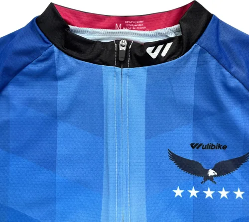 Miniatura 5 de Lo.gas Camiseta de ciclismo de Estados Unidos para hombre, manga corta, camisetas de ciclismo con bandera americana, ropa de bicicleta de carretera