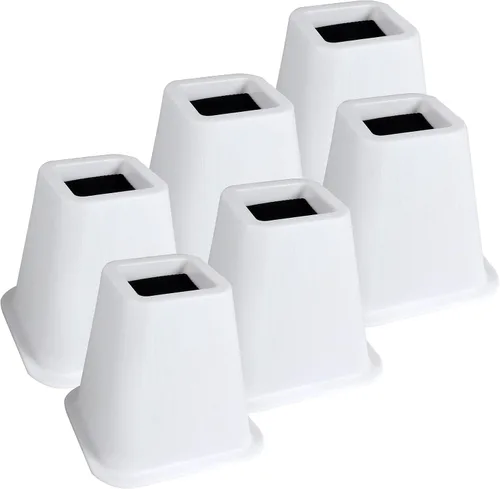 Miniatura 14 de DEDU Elevadores de cama de 6 pulgadas, resistentes, paquete de 4, elevadores de muebles para sofás de gran tamaño, elevadores de sofá