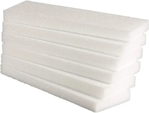 Hygloss Products. Bloques de poliestireno blanco. Para proyectos, artes y artesanías, 4 x 12 x 1 pulgada, 6 unidades.