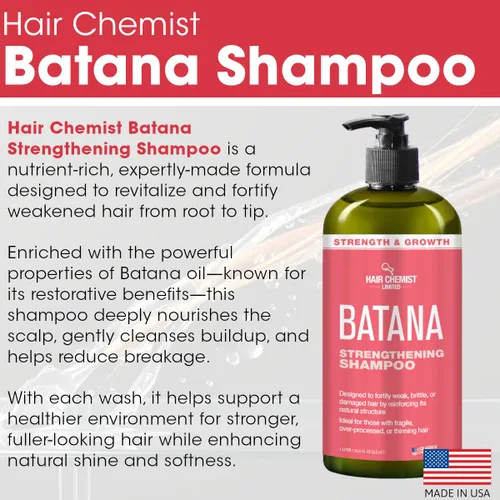 Miniatura 4 de Hair Chemist Batana Champú Fortalecimiento 33.8 oz. - Champú Fortalecimiento Batana