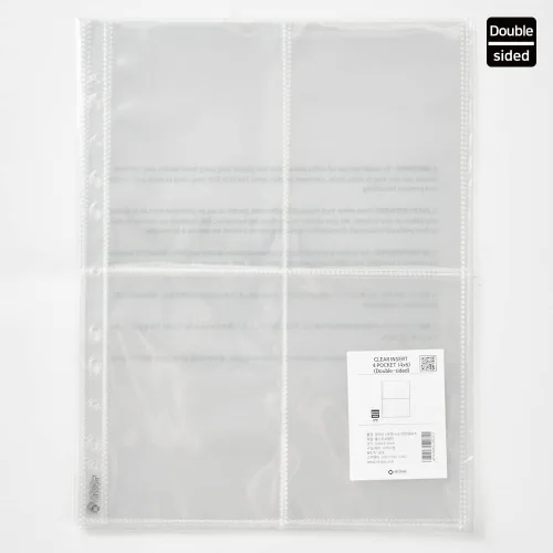 Miniatura 2 de 4 bolsillos de doble cara, 4 x 6 (4.2 x 6), 10 hojas, fundas de bolsillo transparentes de 32 tipos, páginas de repuesto para álbum de fotos