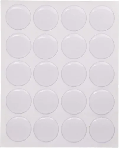 Miniatura 2 de Shapenty Adhesivos redondos de resina epoxi transparente de 1 pulgada/0.984 in, círculos de puntos para tapa de botella, colgante, collar, imanes