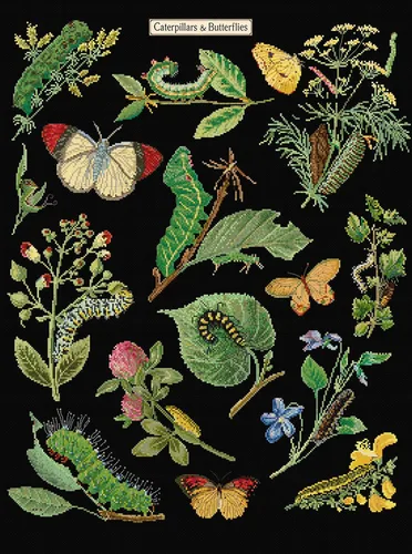 Miniatura 8 de Thea Gouverneur - Kit de punto de cruz contado - La historia de los insectos - Aida - 14 unidades - Kit de bordado para adultos - Hilos de bordado