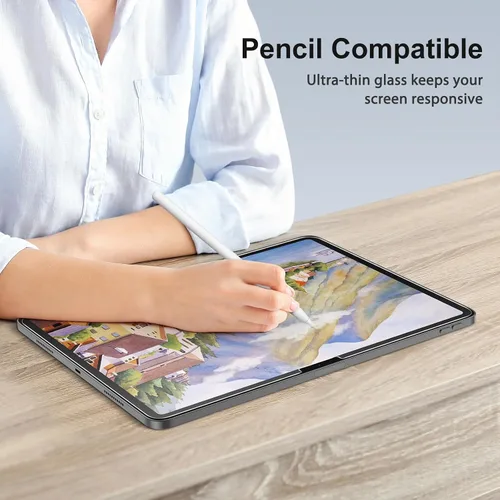 Miniatura 7 de SPARIN - Paquete de 2 protectores de pantalla para iPad Air de 11 pulgadas M3 2025 y M2 2024 (iPad Air 7ª/6ª generación), vidrio templado