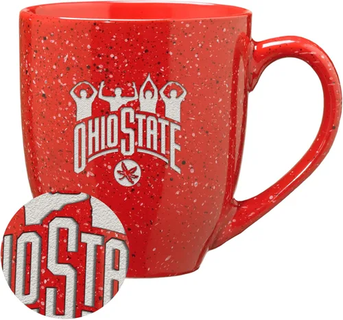 Miniatura 382 de Rico Industries NCAA Virginia Tech Hokies Maroon - Taza de café de cerámica grabada con láser, color del equipo, 16 onzas