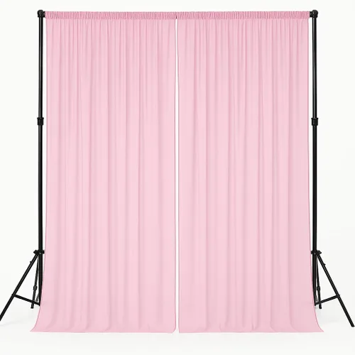 Miniatura 18 de AK-Trading - Paneles de cortinas de gasa para eventos de boda y decoración, cortinas de telón de fondo (115 x 120 pulgadas, negro)