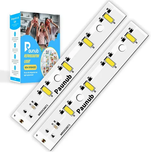 Tablero de luz LED WR55X26671 actualizado para refrigeradores GE Freezer Reemplazar PS11767930 AP6035586 4468532 EAP11767930, impermeable, 2 unidades