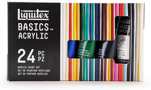 Miniatura 24 de Liquitex BASICS: juego de 72 tubos de pintura acrílica, 22ml (0.74 onzas)