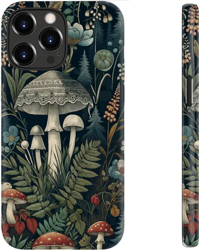 Miniatura 20 de bemal Funda para iPhone 12 Mini, estética, vintage, floreciente, peonía, concha, femenina, compatible con MagSafe, moderna, única, moderna, moderna