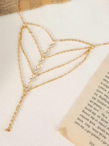 Miniatura 5 de Pulsera de borla bohemia, anillo de dedo esclavo, arnés de mano para celebridades, anillo de mano para mujer, pulsera de anillo de dedo