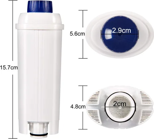 Miniatura 2 de Filtros de repuesto para máquina de café para filtro DeLonghi DLSC002, cartuchos de filtro de agua, ablandador de carbón activado, compatible