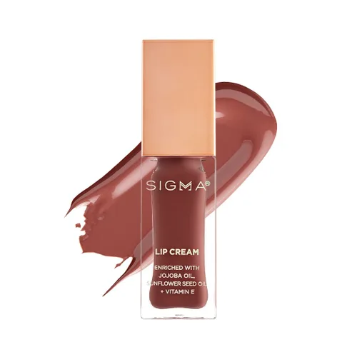 Sigma Beauty Crema de labios – Crema de labios líquida profesional con una fórmula ultrahidratante y un acabado cremoso y lustroso – Crema labial de