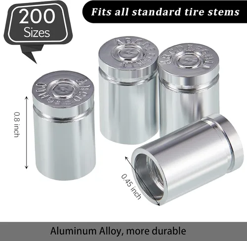 Miniatura 2 de Frienda Tapones de válvula de neumático, 12 unidades, aleación de aluminio, tapones de válvula de aire para vehículos, camiones, bicicletas