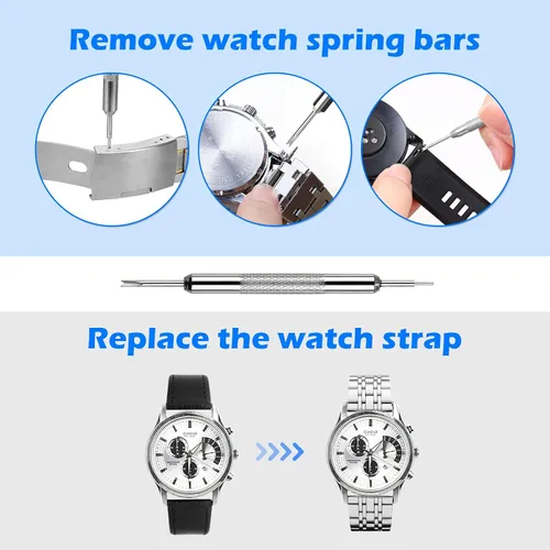 Miniatura 6 de Watch Battery Replacement Kit, Watch Back Remover for Rotate Open Watch Cover, Watch Opening Tool, Watch Strap Removal, Watch Case Opener with