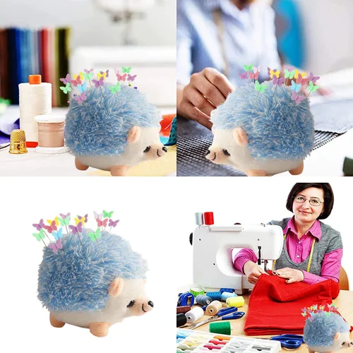 Miniatura 5 de CICILIAYA - Cojín con forma de erizo, bonito kit de costura, bonito kit de costura, soportes para agujas, accesorios de costura, suministros con 100