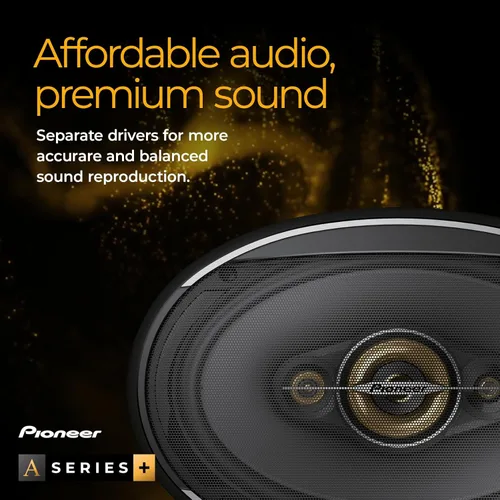 Miniatura 3 de PIONEER A-Series Plus TS-A1601C - Altavoces de 2 vías de 6.5 pulgadas (par) - 350 W máximo, agudos nítidos + voces claras, graves mejorados