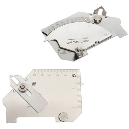 Miniatura 4 de Juego de medidor de soldadura incluye calibre tipo leva y calibre de soldadura de filete y calibre de comprobación de porosidad y calados y calibre