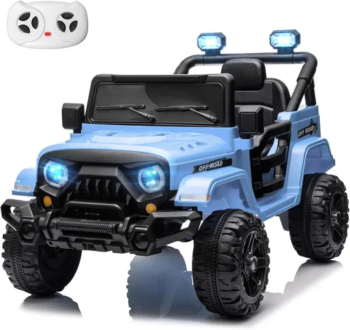 Miniatura 13 de MINIATURE MOTORS Camioneta eléctrica de 12 V para niños con control remoto, motores gemelos de 35 W, velocidad máxima de 3.5 MPH, reproductor