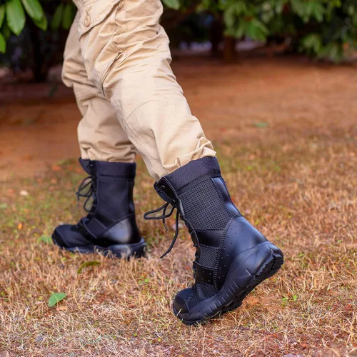 Miniatura 7 de WWOODTOMLINSON Men's LD Lightweight Combat Boots MicrofiberSuede Leather Military Tactical Boots