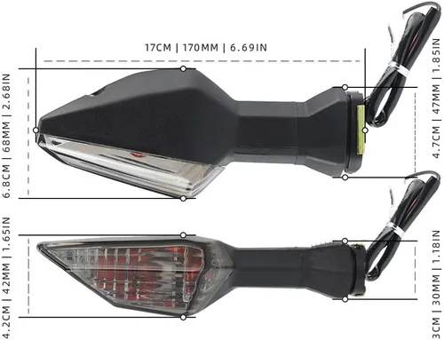 Miniatura 2 de Luces indicadoras LED de señal de giro para Kawasaki Z400 Z650 Z800 Z900 Z1000 Z250 Z300 Versys X300 1000 650 Klr Ninja 125 Z250SL señales
