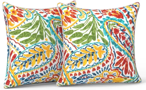 Miniatura 35 de LVTXIII Juego de 2 almohadas lumbares para patio, 12 x 20 pulgadas, resistentes a la decoloración, para exteriores con interiores, cojines lumbares