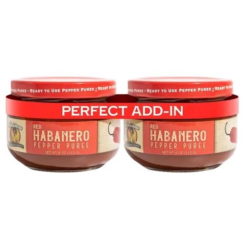 Louisiana Pepper Exchange Salsa de puré de pimiento habanero rojo, súper picante, picante, condimento de chile, a base de plantas, sin gluten,