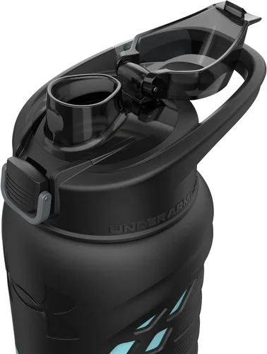 Miniatura 5 de Under Armour 24Oz Stainless Steel Water Bottle, Insulated, Carabiner Easy Carry Hook, Leak Proof, Kids & Adults, All Sports, Gym Azul brisa/Negro