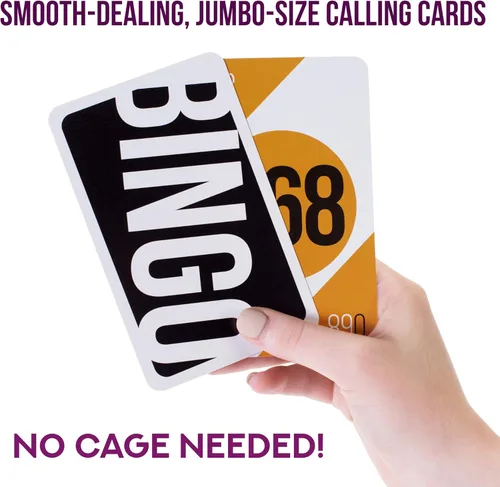 Miniatura 2 de Royal Bingo - Tarjetas de llamadas jumbo – Paquete de 84 – Alta Visibilidad, 5.25 x 3.75 pulgadas por tarjeta, reemplazo para rifa y bolas