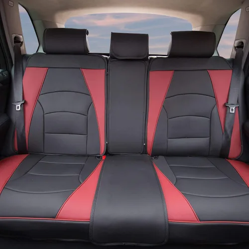 Miniatura 10 de Cojín de asiento FH Group tipo banco, de cuero sintético, ultracómodo, apto para la mayoría de los vehículos, camionetas, vehículos utilitarios