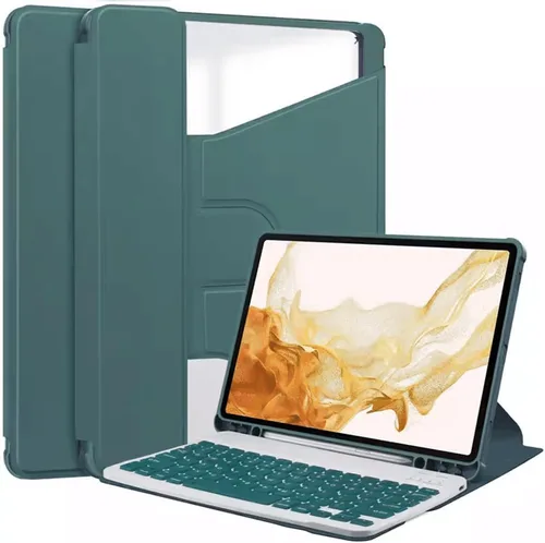 Miniatura 23 de kaidisen Funda con teclado giratorio 360º para Galaxy Tab S6 Lite de 10.4 pulgadas, soporte vertical magnético desmontable teclado delgado Folio
