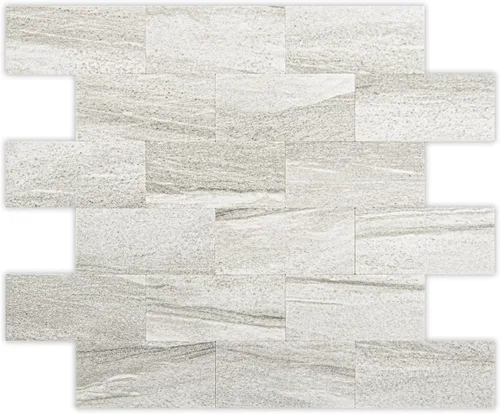 Miniatura 11 de Art3d Paquete de 10 azulejos de pared para salpicaduras de muro, azulejos de piedra para cocina, baño, chimenea, tocadores en piedra beige