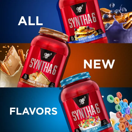 Miniatura 6 de BSN SYNTHA-6 Proteína Premium en Polvo con 6g de Fibra, Proteína de Suero, Caseína Micelar, Mezcla de Proteína de Leche Aislada, 5g de Grasa, Cereal
