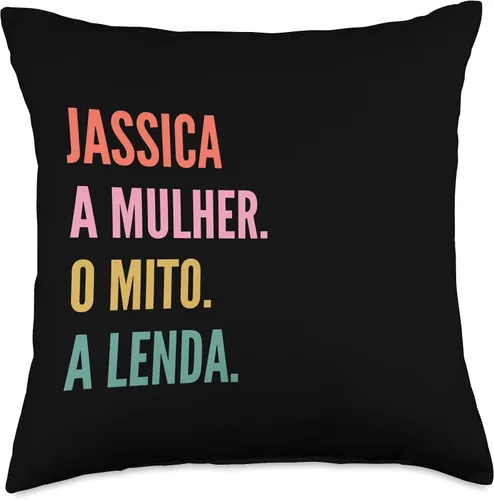 Miniatura 4 de Funny Portuguese First Name Design - Jassica Throw Pillow