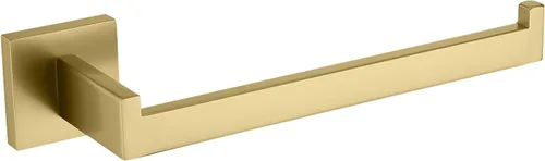TASTOS Toallero de mano de acero inoxidable de alta calidad, anillo cuadrado para toalla de mano resistente montado en la pared, moderno toallero de