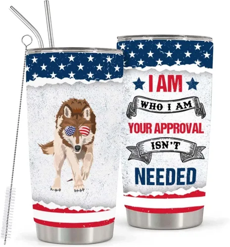 Miniatura 9 de Regalo para un amigo – Vaso de acero inoxidable con la bandera estadounidense de 20 onzas para hombres – Regalo de cumpleaños para hombres – Regalos