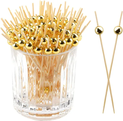 Miniatura 14 de 100 piezas de palillos de cóctel para bebidas, decoraciones de San Valentín, palillos de dientes elegantes para aperitivos, palillos de dientes
