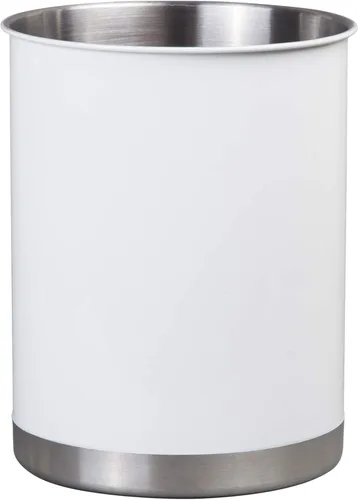 Miniatura 11 de Creative Home Soporte para utensilios de acero inoxidable, organizador de herramientas de cocina extra grande de 7 pulgadas para decoración de Blanco