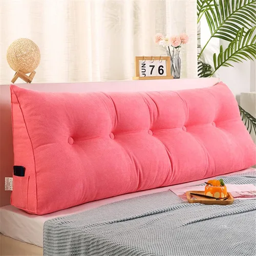 Miniatura 12 de Cojín para cabecero, almohada de lectura, almohada grande para cabecero, soporte lumbar para el día de la madre con funda extraíble, naranja, 59.1 x