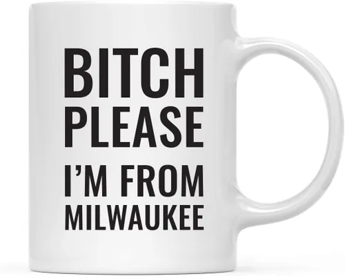 Miniatura 8 de Andaz Press Taza de café de 11 onzas, regalo de broma, Bitch Please I'm from Alabama, paquete de 1, incluye caja de regalo, divertidas ideas