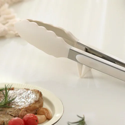 Miniatura 34 de Pinzas de cocina, pinzas de 9 pulgadas para cocinar con puntas de silicona, pinzas de silicona pequeñas de grado alimenticio, mini pinzas
