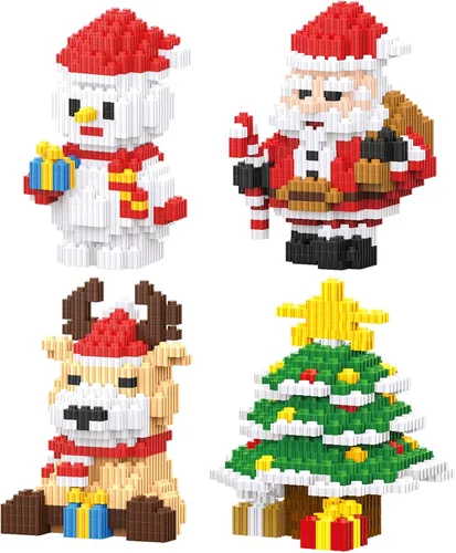 Miniatura 9 de Christmas Advent Calendar 2026 Building Sets Compatible with Lego Christmas 24 Days Countdown Gifts 24 Packs Christmas Model Building Micro Blocks