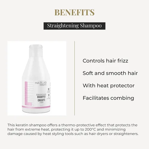 Miniatura 3 de SALERM - Champú de queratina - Lisos Hair Lab - 10.1 fl oz - Controla el encrespamiento del cabello - Suave y liso - Con protector térmico