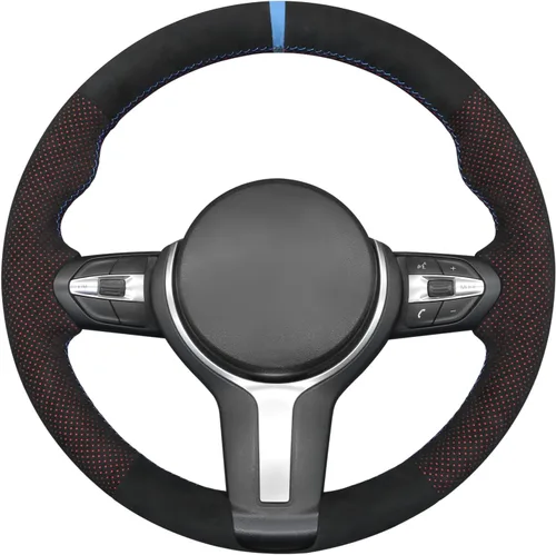 Miniatura 14 de MEWANT - Funda para volante de automóvil cosida a mano de Athsuede para BMW F87 M2 F80 M3 F82 M4 M5 F12 F13 M6 F85 X2 X5 M F86 X6 M F33 F30 M
