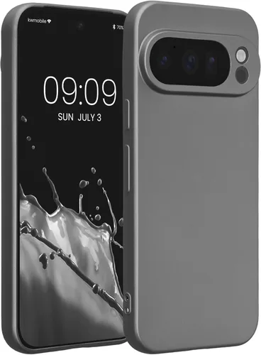 Miniatura 119 de kwmobile Funda compatible con Google Pixel 9 Pro - Funda protectora delgada de TPU para teléfono - Acabado mate suave - Negro mate