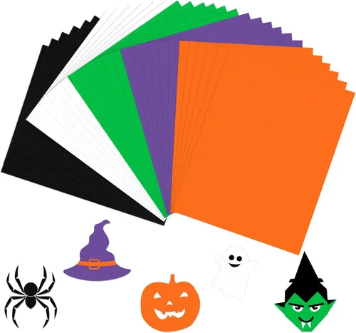 Miniatura 12 de JULBEAR 30 hojas de cartulina de colores del día de San Patricio 5 colores 180 g/m² 8.5x11 pulgadas, cartulina verde surtida para tarjetas DIY