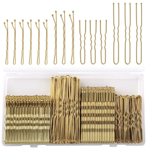 Miniatura 9 de 250 unidades de horquillas para el cabello, pinzas Bobby negras con caja de almacenamiento, horquillas onduladas de 2 pulgadas y 2.4 pulgadas